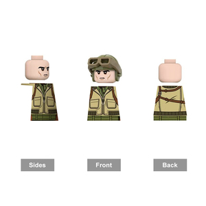 Blocs de construction compatibles - Blocs de construction exquis de soldats américains du front occidental de la Seconde Guerre mondiale à assembler, jouet en plastique ABS - Product Image 3