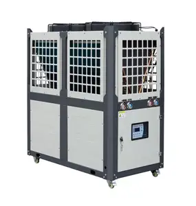 Resfriador de água industrial 30hp, máquina de resfriamento a ar para venda com bomba de água embutida e tanque de amortecedor
