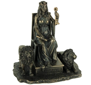 Estatua revestida de bronce de la antigua diosa <span class=keywords><strong>madre</strong></span> griega en resina - Product Image 1