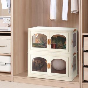 Rectangle Eco-Friendly Collapsible Stackable Storage <b>Bins</b> <b>Lids</b> Wheels PP+PET 35L+ 10kg+ Folding Box Foldable Clothing Cabinet - Product Image 5