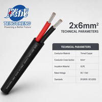 Câble solaire DC monoconducteur en cuivre étamé, isolé XLPO, indice de protection IP67, 1,5 kV, HIZ2Z2-K PV1-F, pour usage industriel et de construction