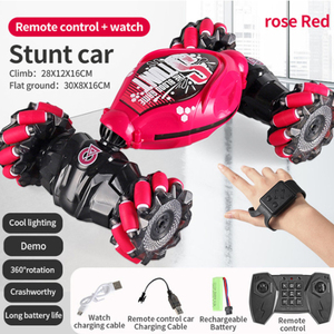 Kids <span class=keywords><strong>RC</strong></span> Car Radio Cử Chỉ Cảm Ứng 360 Stunt Cán Xoắn Đồng Hồ Xe Leo Núi Điều Khiển Hai Mặt Stunt <span class=keywords><strong>Rc</strong></span> Xe Đồ Chơi K1 - Product Image 3