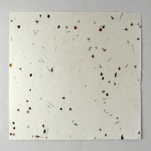 Papier de chanvre 100% recyclé 80 g/m² Feuilles de jardin ivoire Pétales de fleurs Herbe hachée fine Moucheté Sérigraphié Recyclable pour photos - Product Image 1