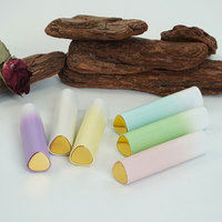 Bouteilles de parfum en verre vides Mingsheng personnalisées avec logo, 8 ml, dégradé de couleurs, pour voyage, dorées, vente en gros, flacon vaporisateur triangulaire