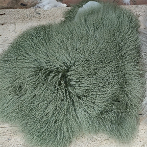 Tappeto in <span class=keywords><strong>Pelliccia</strong></span> <span class=keywords><strong>d</strong></span>'<span class=keywords><strong>Agnello</strong></span> 100% Vera Pelle di Pecora Tibetana - Product Image 1