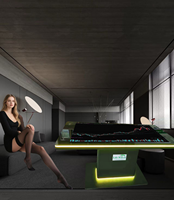 Mesa Interactiva Multitáctil de 55 Pulgadas, Mesa de Centro Inteligente con Pantalla LCD Android/Windows, Vidrio Templado, Señalización Digital para Comercios y Salas de Exhibición
