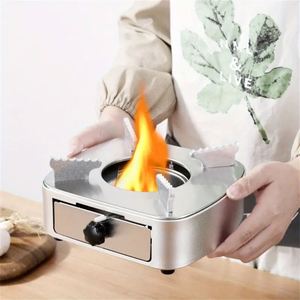 Réchaud de camping pliable en alliage d'aluminium léger, type tiroir épaissi, à alcool, pour hot pot - Product Image 3