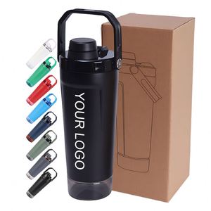 Custom logo 20oz Leakproof Insulated Stainless Steel Shaker <b>Cup</b> BPA-Free Double Wall Powder Coated Protein Shakes Bottle - Product Image 1
