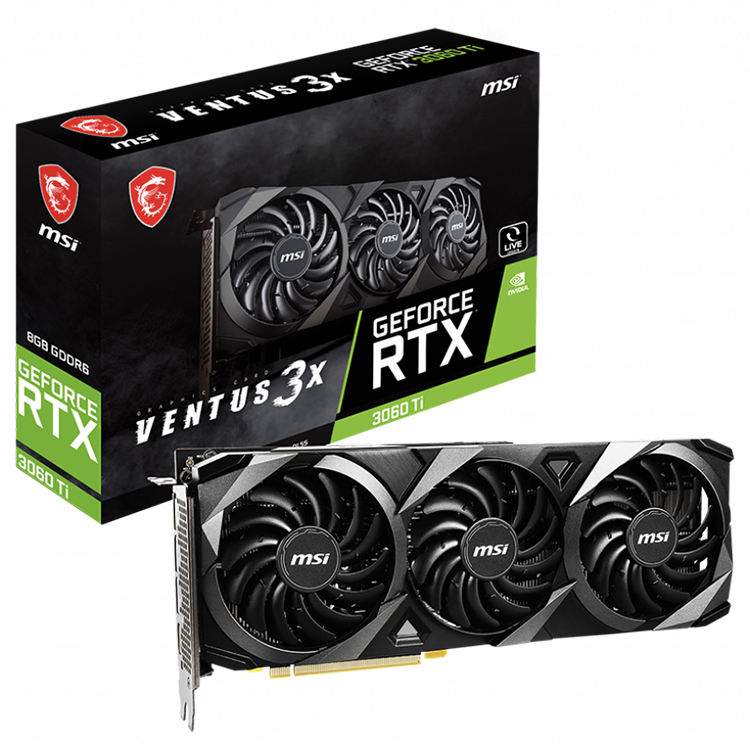 Used MSI GeForce RTX 3060 Ti Gaming Graphics Card with 8GB GDDR6
