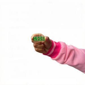 Distintivo in Metallo Smaltato Personalizzabile con Scritta AKA Delta Zeta <span class=keywords><strong>SGR</strong></span> per Anniversario della Confraternita Greca - Product Image 2