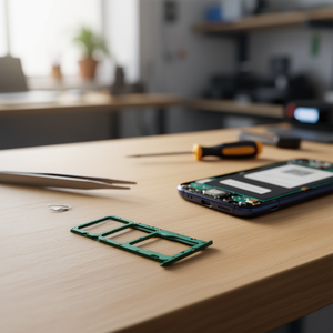 Vassoio per SIM e scheda micro SD, Samsung Galaxy A10s A107F - Verde - Product Image 2