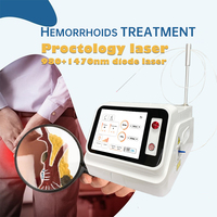 Chirurgie rectale, proctologie, laser 980 nm 1470 nm, découpe des tissus mous, traitement des hémorroïdes, machine d'élimination des hémorroïdes
