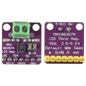 MAX98357 Audio-Leistungs verstärker modul der Klasse D Filter lose I2S-Karte für <span class=keywords><strong>Arduino</strong></span> Raspberry Pi <span class=keywords><strong>Voice</strong></span> Control Kits - Product Image 3