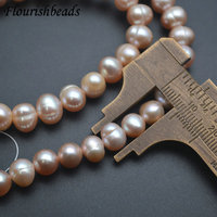 Perles d'eau douce naturelles en gros, tendance, forme ronde plate, perles en vrac pour la fabrication de bijoux pour femmes, collier, bracelet