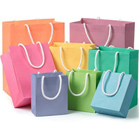 Sacs en papier de luxe personnalisés avec logo imprimé, rose, blanc, violet, pour boutiques de détail, sacs cadeaux avec votre propre logo