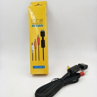 1,8m ABS Schwarzes Kabelgebundenes Video- und Audio-PS2-RGB-Dreireihenkabel für PS2