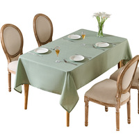 Mantel de Lino Sintético Impermeable, Resistente al Aceite y a las Arrugas, Decorativo para Eventos, Mesa de Comedor y Hogar