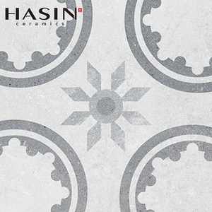 Carrelage mural et <span class=keywords><strong>de</strong></span> sol en <span class=keywords><strong>ciment</strong></span> fait main <span class=keywords><strong>de</strong></span> style industriel Hasin, pour <span class=keywords><strong>salle</strong></span> <span class=keywords><strong>de</strong></span> bain, 20x20cm - Product Image 3