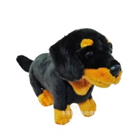 Peluche réaliste de chiot Rottweiler, jouet animal réaliste, doux et câlin, pour la décoration de la maison, cadeau d'anniversaire pour enfants