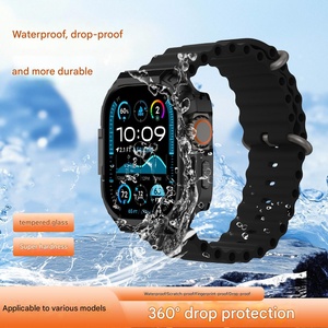 Protection d'écran en PC rigide 2 en 1, pare-chocs en métal, montre intelligente robuste, boîtier en alliage métallique étanche pour <span class=keywords><strong>Apple</strong></span> <span class=keywords><strong>Watch</strong></span> Series Ultra 3/2/1 - Product Image 3