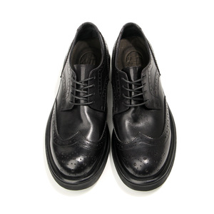 Brogue Carved Men's Leather Shoes <b>Round</b> Toe Black Office Career <b>Cushioned</b> Dress Shoes Size 38-44 - Product Image 2