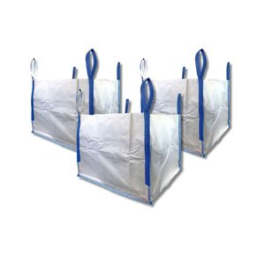 Bolsas de Basura Resistentes para Construcción, de Polipropileno Tejido Blanco de 100 Galones, para Demolición y Construcción - Product Image 1