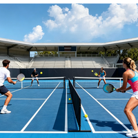 Barrière de séparation pour terrain de pickleball en tissu Oxford et tubes en acier de 234*72 cm avec installation facile