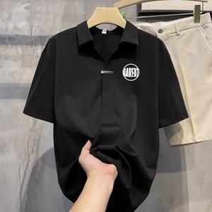 <span class=keywords><strong>Camicia</strong></span> da <span class=keywords><strong>uomo</strong></span> personalizzata in fabbrica, a <span class=keywords><strong>maniche</strong></span> <span class=keywords><strong>corte</strong></span>, in poliestere antipiega, con colletto a risvolto, <span class=keywords><strong>camicia</strong></span> estiva da <span class=keywords><strong>uomo</strong></span> - Product Image 2