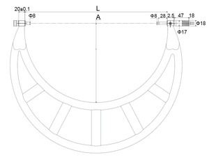 Micrômetro Externo Grande de 364-400G 300-400mm com Ferramentas de Anvil Intercambiáveis - Product Image 2