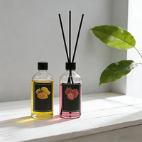 Diffuseur d'huile liquide écologique parfumé aux fruits d'été, 100 ml, flacon noir, pour une utilisation en intérieur, dans la chambre