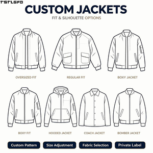 Chaquetas Personalizadas de Tallas Grandes para Hombre, Chaqueta Bomber Resistente al Viento, Corte Holgado, Fabricantes de Ropa al por Mayor - Product Image 1