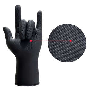 Gants en nitrile XINGYU CE à texture diamantée, sans poudre, pour l'industrie, jetables, 8 mil, sans poudre - Product Image 1