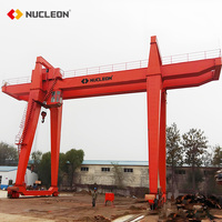 Grue à portique mobile à double poutre de type MG pour applications de construction, 20 tonnes, 32 tonnes, 40 tonnes, 50 tonnes, 100 tonnes avec chariot électrique