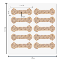 Autocollant de correction des ongles en croissance vers l'intérieur adhésif de produit de soin de patch d'ongle respirant pour l'application de pied-orthèse de Lala d'ongle
