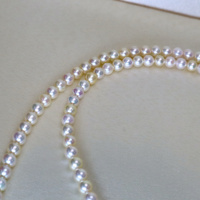 Perles d'Akoya japonaises naturelles colorées, 4-5 mm, rondes, qualité 4A, perles en vrac pour la création de bijoux