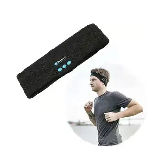 2019 wireless Bluetooth Headband music knitted running Yoga sweartband Workout Jogging head-phones earphone hair band