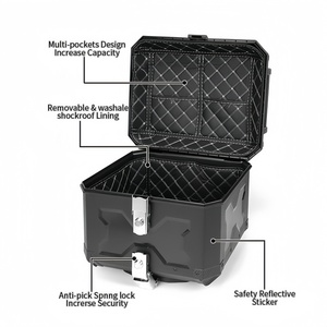 Meilleure Vente en Ligne : <span class=keywords><strong>Top</strong></span> <span class=keywords><strong>Case</strong></span> <span class=keywords><strong>Moto</strong></span> en Plastique Noir 3X pour <span class=keywords><strong>Moto</strong></span> - Product Image 3