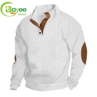 Sweat-shirt à capuche surdimensionné pour homme, col montant, 100% coton lourd 400 g/m², tricoté, haute qualité, style streetwear