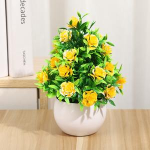 פרח מלאכותי סיטונאי בית קישוט שולחן עבודה קטן קטן ורד קטן קישוט חתונה קישוט - Product Image 4