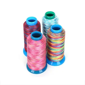 Экологически чистые 60 #150D/3 высокопрочные разноцветные нитки из полиэстера, разноцветные швейные нитки 115 г