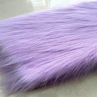 Tissu en fausse fourrure de renard à poils longs et colorés, matériau en fausse fourrure arc-en-ciel pour costumes de cosplay, jouets, oreillers et décorations