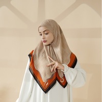 Nouveau imprimé Faux cachemire bandeau acrylique Khimar Hijab châle pour femmes dubaï arabe moyen-orient Style
