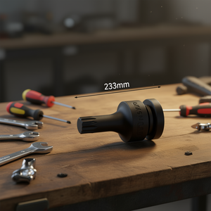 MXZNC <b>Socket</b> 1/2 Inch Drive 233mm Length Black Steel <b>Impact</b> Ready - Product Image 3