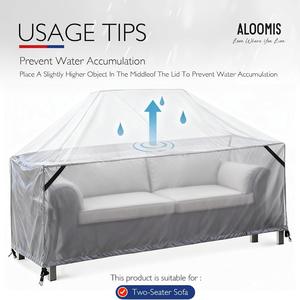 ZJ-JJZ011 ผ้าคลุมเฟอร์นิเจอร์กลางแจ้ง ผ้าอ็อกซ์ฟอร์ด 420D ปิดด้วยเชือกรูด กันน้ำ กันฝุ่น สีเทา สีเทาเข้ม สีเบจ สีน้ำตาล ทูโทน - Product Image 3