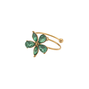 <span class=keywords><strong>Anello</strong></span> in Acciaio Inossidabile Stile Coreano con Zirconi a Goccia, Cuore, Ovale e Fiore per Donna, Gioielli di Lusso alla Moda - Product Image 5