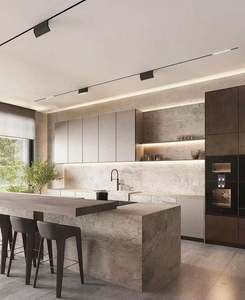 New Arrival Modern Cabinet Design Luxury Custom Solid Wood Tall Cabinets Living Room <b>Furniture</b> <b>Kitchen</b> Cabinets - Product Image 1