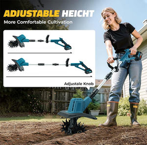 Mini Motozappa Coltivatore Elettrico Portatile Senza Fili da 20V con Fresatura da 9 Pollici <span class=keywords><strong>per</strong></span> la Lavorazione del Terreno del Prato e del Giardino - Product Image 3