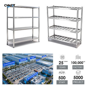 מדפי נירוסטה מסחריים CFT, מתקן אחסון למטבח למסעדות ובתי מלון, מבנה חזק ועמיד מפלדת אל-חלד 304 - Product Image 3