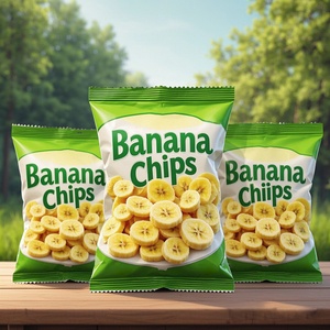 Sacs d'emballage alimentaire en plastique, aluminium et Mylar avec logo personnalisé en stock pour chips de plantain, pommes de terre et bananes - Product Image 4