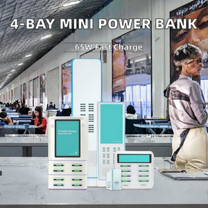 Touch Screen Rental Power Bank Vending Machine 4 Bay <b>Charging</b> <b>Station</b> 65W Portable Power <b>Station</b> for Airport Lounge - Product Image 2